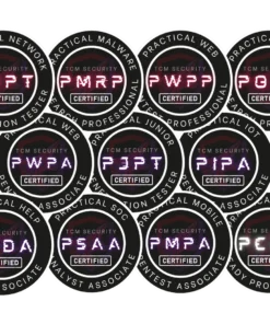 all tcm security certification badges overlapping