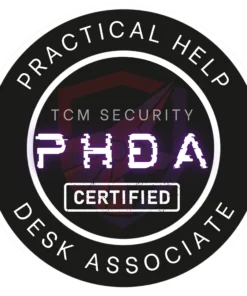 practical help desk associate phda badge