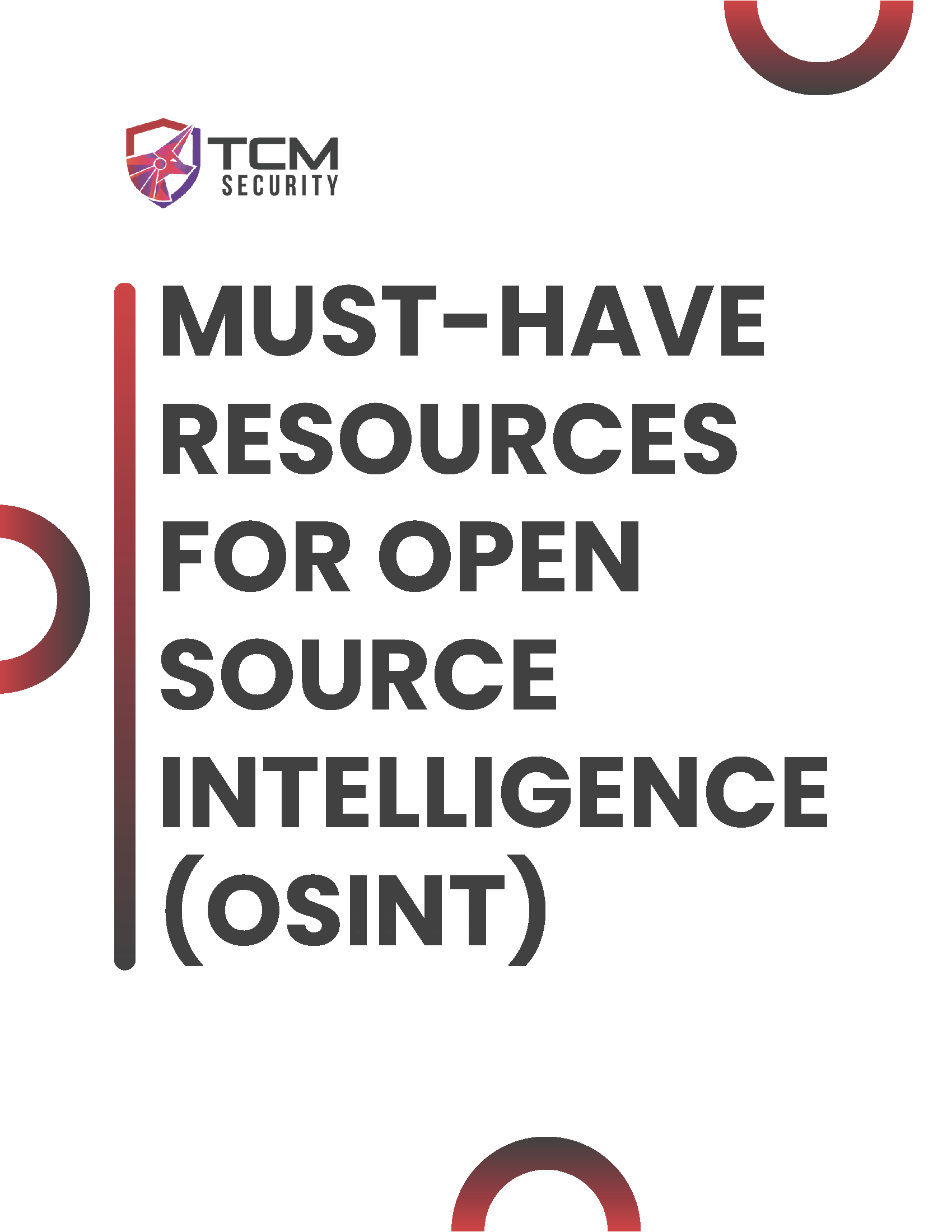 must have resources for open source intelligence OSINT